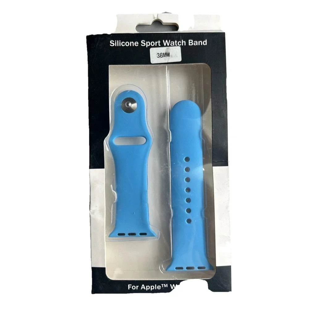 Silicone Sport Watch Band 38 MM For Apple Watch NEW In Box. Box Damaged. Lot of3